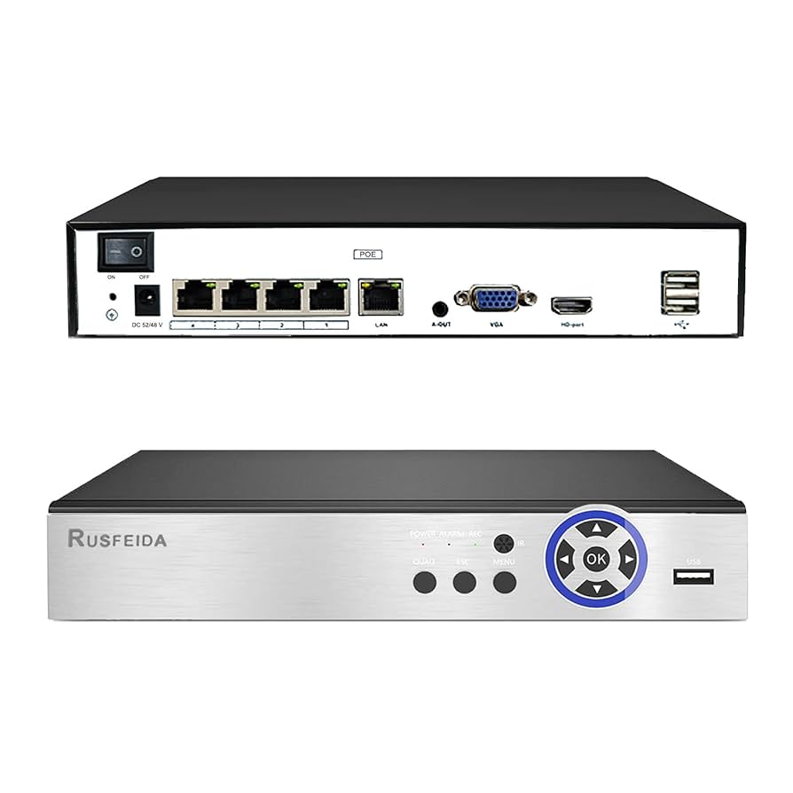 IP IR防犯カメラ4個 + 4ch 1080p poe NVR Amazon.com : Xenocam 4CH PoE NVR 5MP H.265 Security Network
